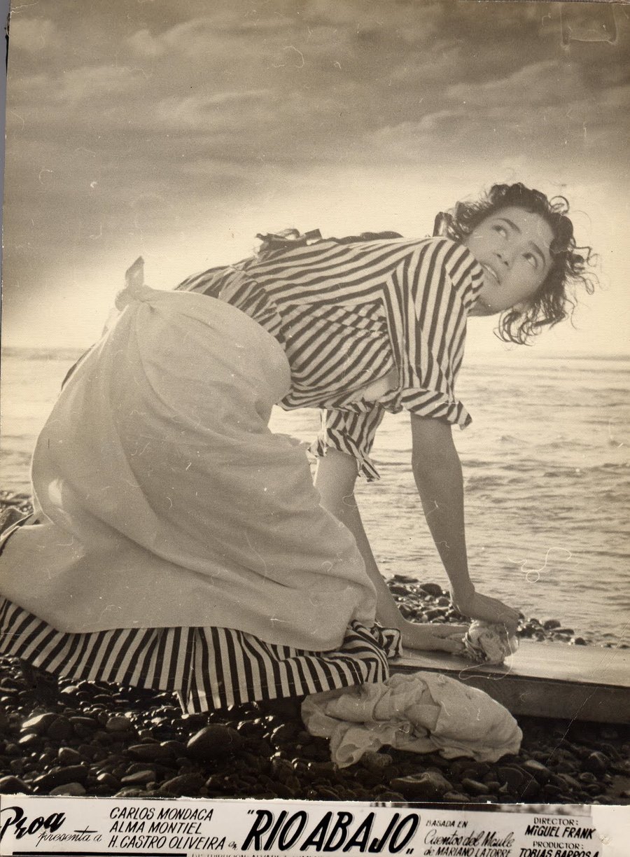 Alma Montiel interpreta a Rosario en 'Rio Abajo' (1950), filmada en Concón.